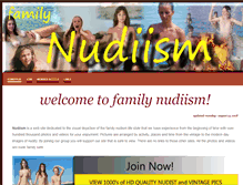Tablet Screenshot of nudiism.com